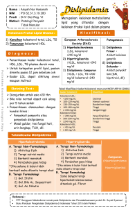 Rangkuman Patologi Penyakit Tidak Menular - Dislipidemia