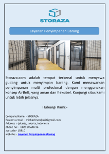 Layanan Penyimpanan Barang