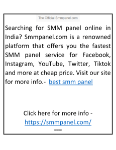 Best Smm Panel Smmpanel.com