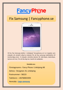 Fix Samsung | Fancyphone.se