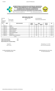 Laporan KHS Mahasiswa 1 frina