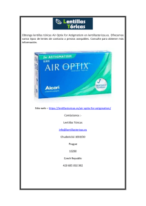 Lentillas tóricas Air Optix for Astigmatism  en lentillastoricas.es