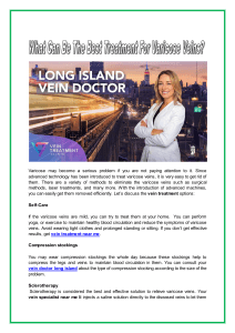 What Can Be The Best Treatment For Varicose Veins
