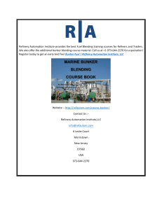 Bunker Fuel  Refinery Automation Institute, LLC