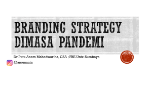 Branding Strategy dimasa pandemi
