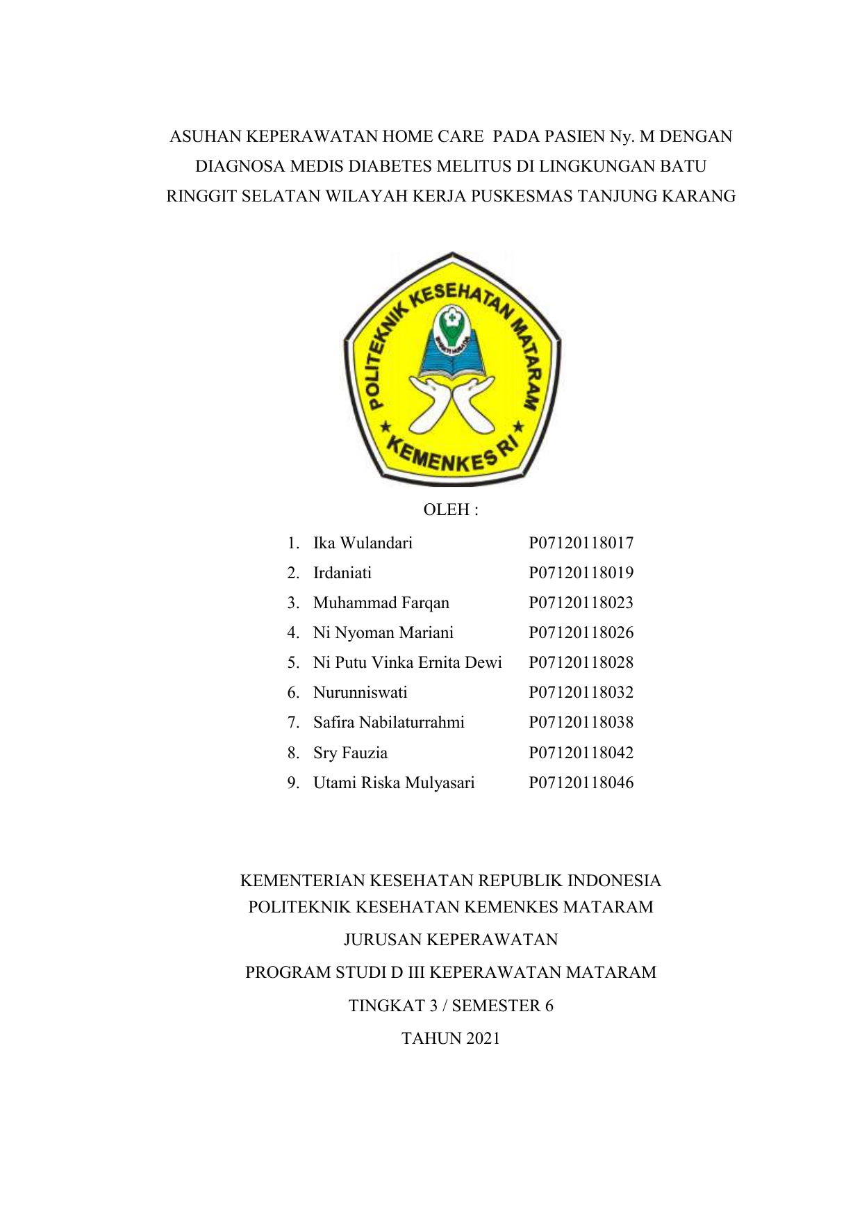 Askep Home Care Dm Fix