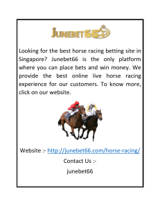 Online Horse Betting Singapore  Junebet66