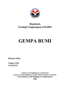 GEMPA BUMI.pdf  suplemen Geologi Lingkungan