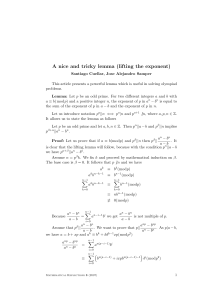 (teorema perpangkatan)Lifting The Exponent Theorem