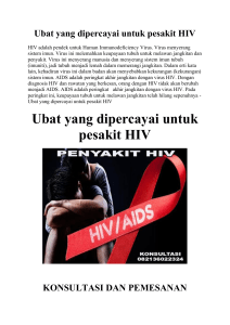 Ubat yang dipercayai untuk pesakit HIV