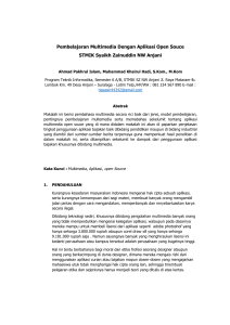 Pembelajaran Multimedia Dengan Aplikasi Open Source