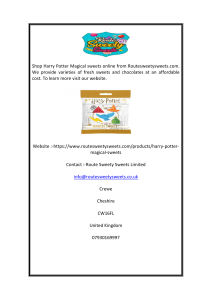 Harry Potter Magical Sweets Online  Routesweetysweets.com