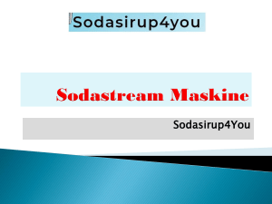 Sodastream Maskine | Sodasirup4you