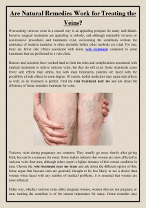 Are Natural Remedies Work for Treating the Veins