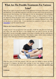 What Are The Possible Treatments For Varicose Veins