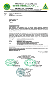 Permohonan Bantuan Dana Pelantikan Pengurus IPNU IPPNU Padamara 2020