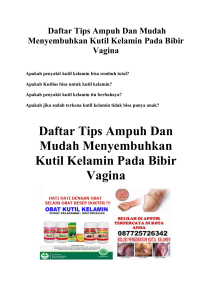 Daftar Tips Ampuh Dan Mudah Menyembuhkan Kutil Kelamin Pada Bibir Vagina