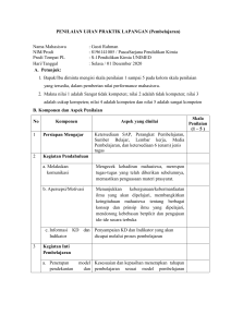 2.Lembar Penilaian PPL Gusti Rahman