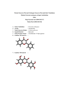 Tugas Mega dan Mutia senyawa 3-Hydroxyflavone