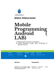 Modul Mobile Programming Android [TM6]
