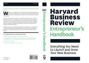 Harvard Business Review Entrepreneur s Handbook