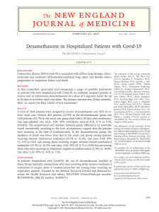 tutor 3-Dexamethasone in Hospitalized Patients with Covid-19 - GUSTIA ANJELIKA.A