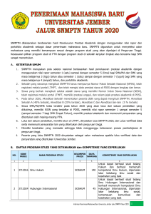 Sistem Penerimaan di Universitas Jember