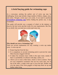 A brief buying guide for swimming caps
