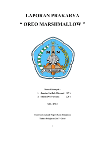 laporan oreo marshmallow