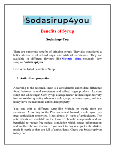 Benefits of Soda Syrup | Sodasirup4You