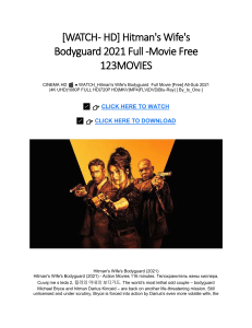 [WATCH - HD] Hitman's Wife's Bodyguard 2021 Full -Movie Free 123MOVIES