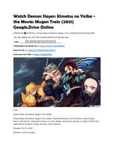 Watch Demon Slayer Kimetsu no Yaiba - the Movie Mugen Train (2021) Google.Drive Online