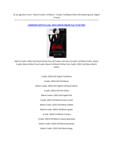 Watch ~ Cruella 2021 Full FREE Download [HD-4K]