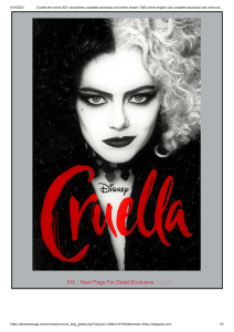 @GOOGLEDRIVE~ WATCH Cruella (2021) Full Movie Online Free