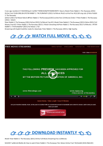123Movies.! Watch!! Peter Rabbit 2: The Runaway (2021) Full Movie Online Free- [SUBTITLES]