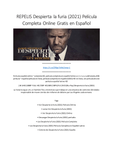 REPELIS Despierta la furia (2021) Película Completa Online Gratis en Español