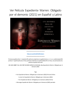 Ver Película Expediente Warren: Obligado por el demonio (2021) en Español y Latino