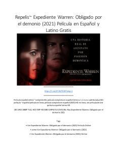 Repelis~ Expediente Warren: Obligado por el demonio (2021) Película en Español y Latino Gratis