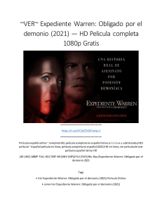 ~VER~ Expediente Warren: Obligado por el demonio (2021) — HD Pelicula completa 1080p Gratis