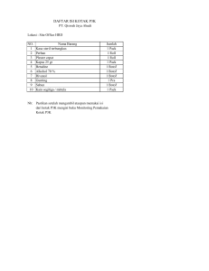 Daftar Peralatan K3