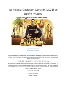 Ver Película Operación Camarón [2021] en Español y Latino