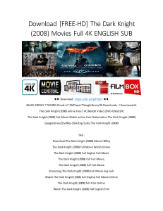 Download [FREE-HD] The Dark Knight (2008) Movies Full 4K ENGLISH SUB