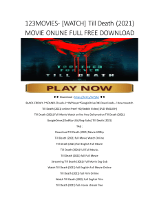 123MOVIES- [WATCH] Till Death (2021) MOVIE ONLINE FULL FREE DOWNLOAD