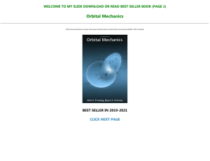 Download& Or Read Orbital Mechanics Full Book online (pdf, ebook, epub, epup, mobi) All Formats Support