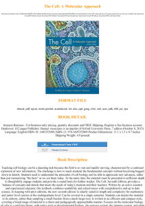 PDF Download> The Cell: A Molecular Approach Read <book @#ePub