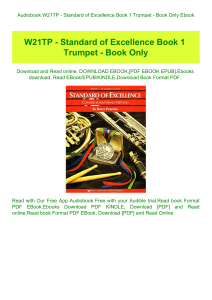 Audiobook W21TP - Standard of Excellence Book 1 Trumpet - Book Only Ebook