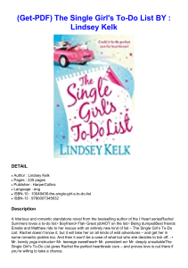 (Get-PDF) The Single Girl's To-Do List BY : Lindsey Kelk