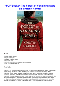 ~PDF/Books~ The Forest of Vanishing Stars BY : Kristin Harmel