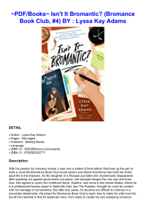 (Get-PDF) Isn't It Bromantic? (Bromance Book Club, #4) BY : Lyssa Kay Adams