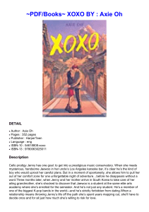 ~PDF/Books~ XOXO BY : Axie Oh